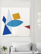 Happy by Diane Lambin on GIANT ART - white shapes triangles