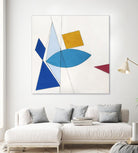 Happy by Diane Lambin on GIANT ART - white shapes triangles