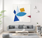 Happy by Diane Lambin on GIANT ART - white shapes triangles