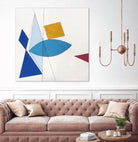 Happy by Diane Lambin on GIANT ART - white shapes triangles