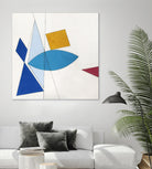 Happy by Diane Lambin on GIANT ART - white shapes triangles
