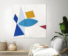 Happy by Diane Lambin on GIANT ART - white shapes triangles