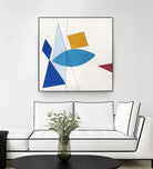 Happy by Diane Lambin on GIANT ART - white shapes triangles
