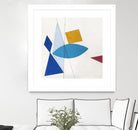 Happy by Diane Lambin on GIANT ART - white shapes triangles