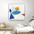 Happy by Diane Lambin on GIANT ART - white shapes triangles