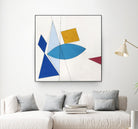 Happy by Diane Lambin on GIANT ART - white shapes triangles