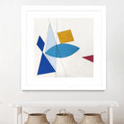 Happy by Diane Lambin on GIANT ART - white shapes triangles