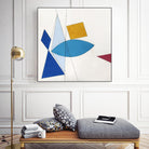 Happy by Diane Lambin on GIANT ART - white shapes triangles