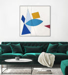 Happy by Diane Lambin on GIANT ART - white shapes triangles