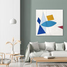 Happy by Diane Lambin on GIANT ART - white shapes triangles