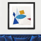 Happy by Diane Lambin on GIANT ART - white shapes triangles