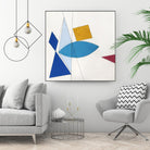 Happy by Diane Lambin on GIANT ART - white shapes triangles