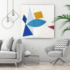 Happy by Diane Lambin on GIANT ART - white shapes triangles