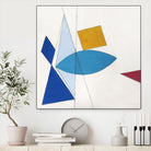 Happy by Diane Lambin on GIANT ART - white shapes triangles