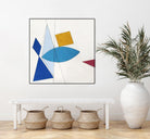 Happy by Diane Lambin on GIANT ART - white shapes triangles