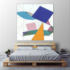 Serpentin by Diane Lambin on GIANT ART - white shapes triangles