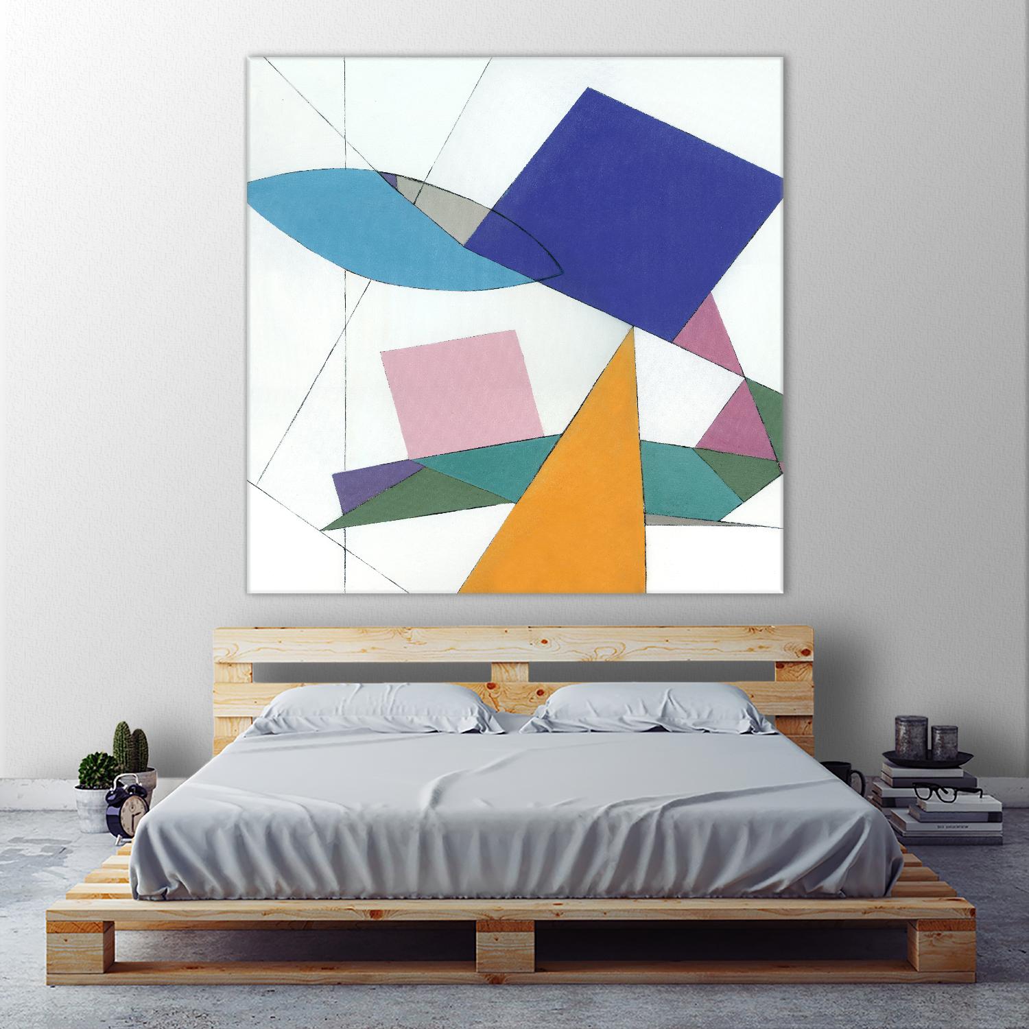 Serpentin by Diane Lambin on GIANT ART - white shapes triangles