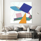 Serpentin by Diane Lambin on GIANT ART - white shapes triangles