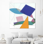 Serpentin by Diane Lambin on GIANT ART - white shapes triangles