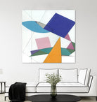 Serpentin by Diane Lambin on GIANT ART - white shapes triangles