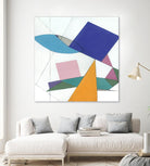 Serpentin by Diane Lambin on GIANT ART - white shapes triangles