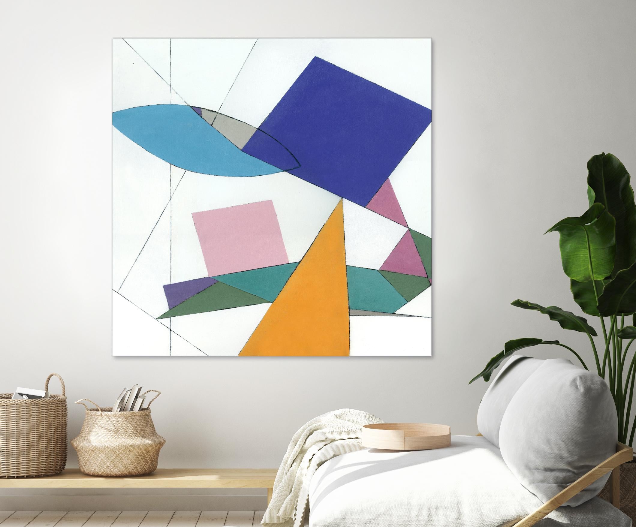 Serpentin by Diane Lambin on GIANT ART - white shapes triangles