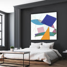 Serpentin by Diane Lambin on GIANT ART - white shapes triangles