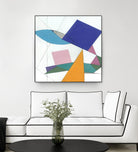 Serpentin by Diane Lambin on GIANT ART - white shapes triangles