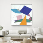 Serpentin by Diane Lambin on GIANT ART - white shapes triangles