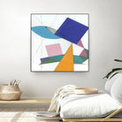 Serpentin by Diane Lambin on GIANT ART - white shapes triangles