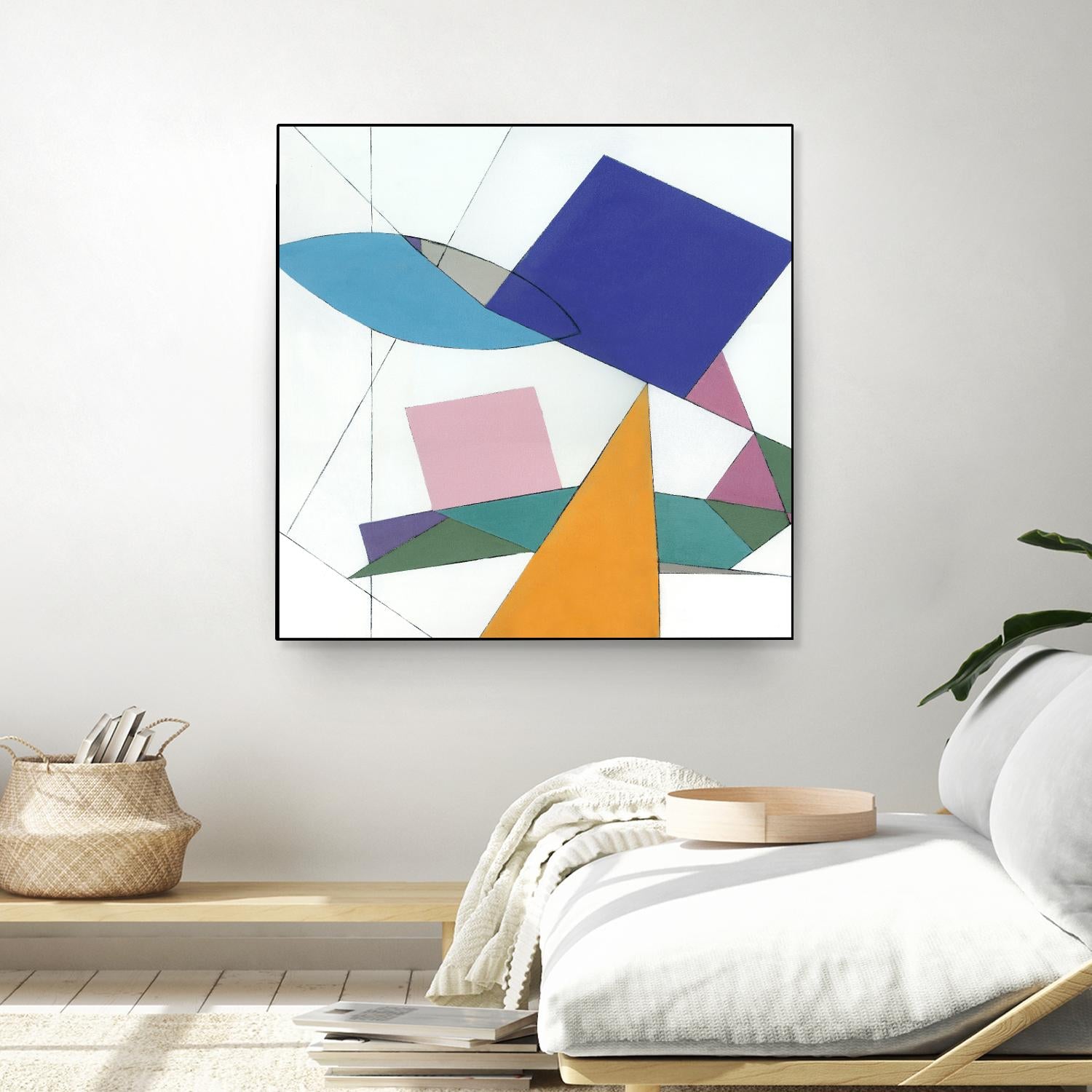 Serpentin by Diane Lambin on GIANT ART - white shapes triangles