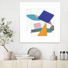 Serpentin by Diane Lambin on GIANT ART - white shapes triangles