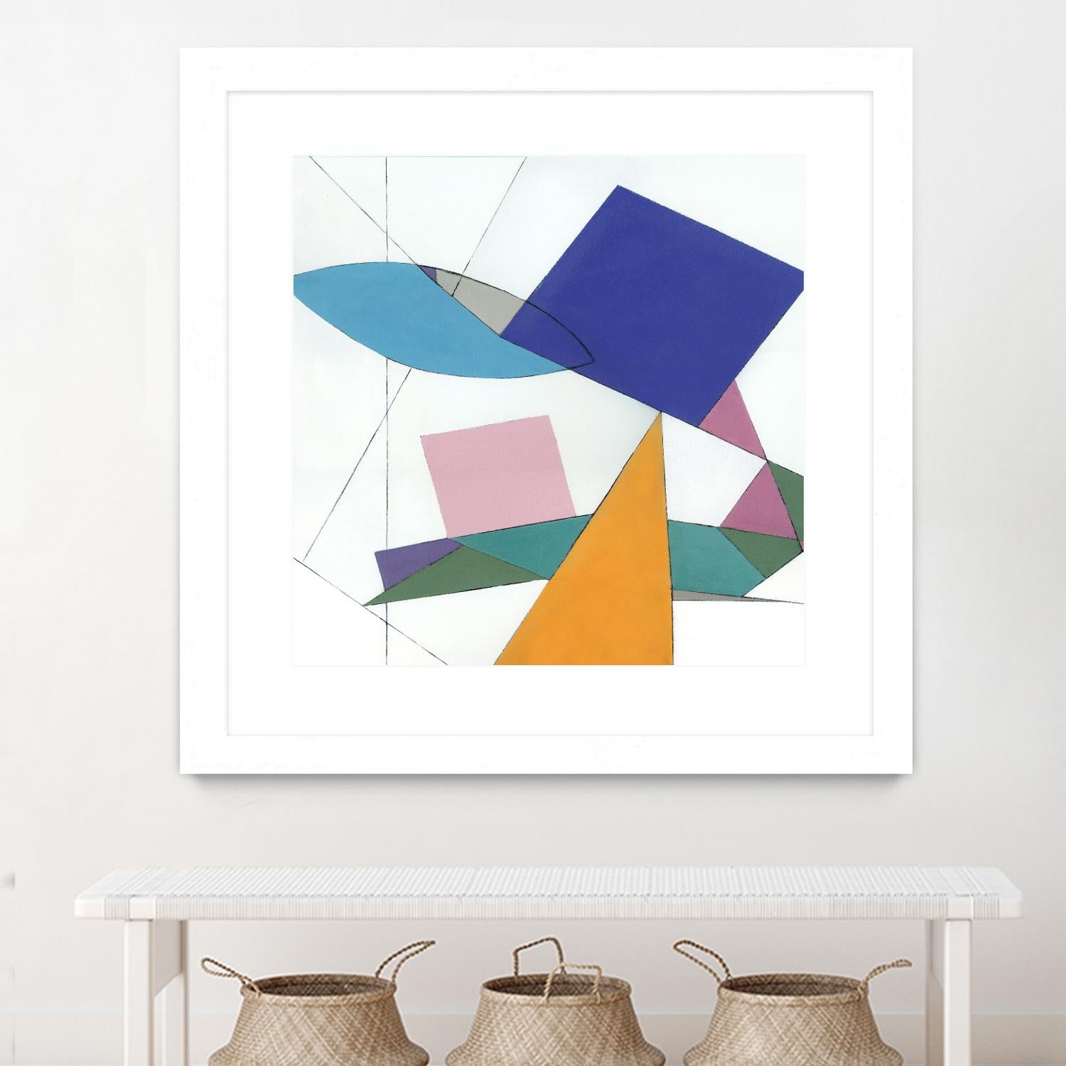 Serpentin by Diane Lambin on GIANT ART - white shapes triangles