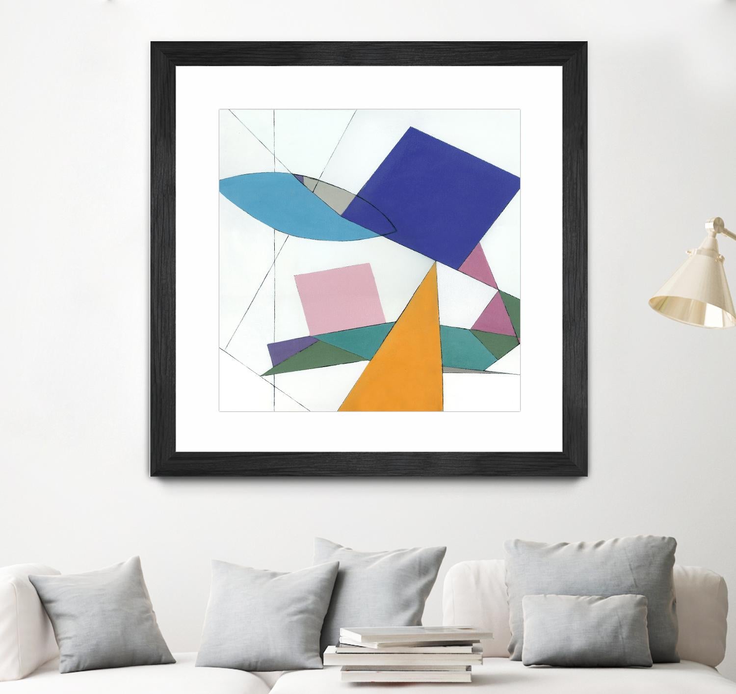 Serpentin by Diane Lambin on GIANT ART - white shapes triangles