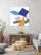 Serpentin by Diane Lambin on GIANT ART - white shapes triangles