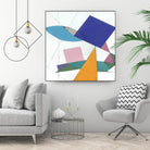 Serpentin by Diane Lambin on GIANT ART - white shapes triangles