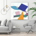 Serpentin by Diane Lambin on GIANT ART - white shapes triangles