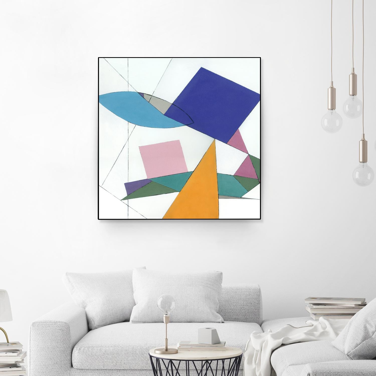 Serpentin by Diane Lambin on GIANT ART - white shapes triangles