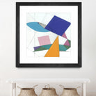 Serpentin by Diane Lambin on GIANT ART - white shapes triangles