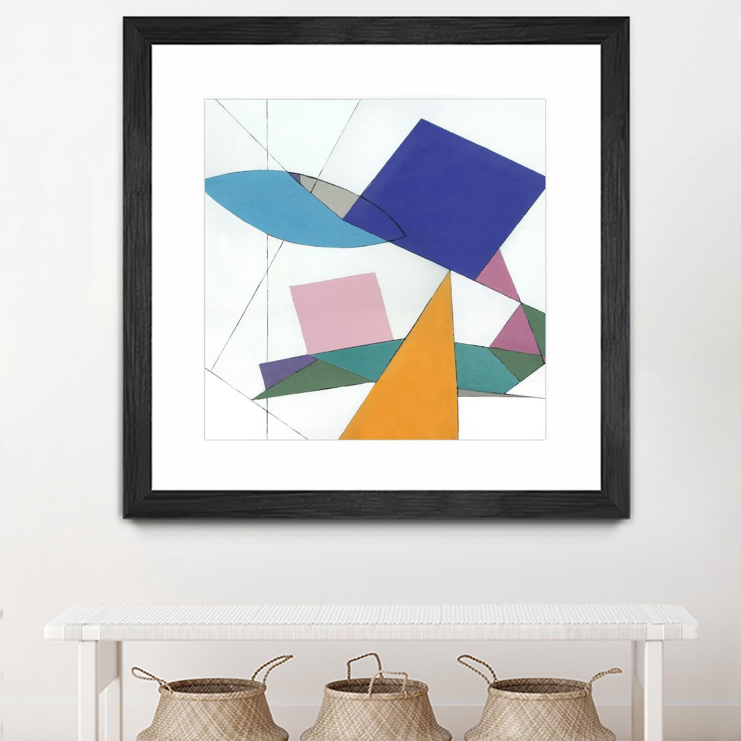 Serpentin by Diane Lambin on GIANT ART - white shapes triangles