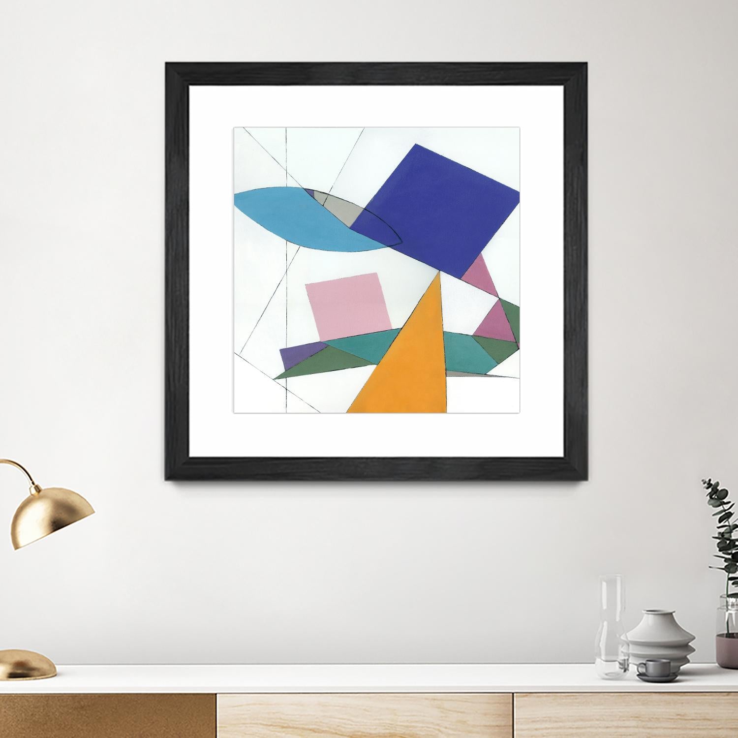 Serpentin by Diane Lambin on GIANT ART - white shapes triangles