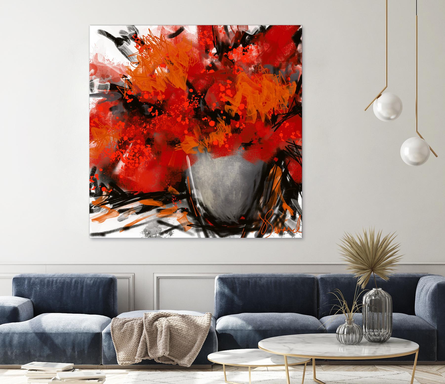 Tangerino by Doris Savard on GIANT ART - orange digital contemporary