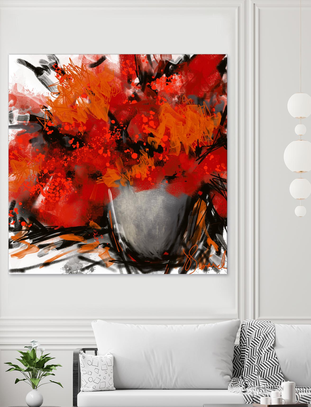 Tangerino by Doris Savard on GIANT ART - orange digital contemporary