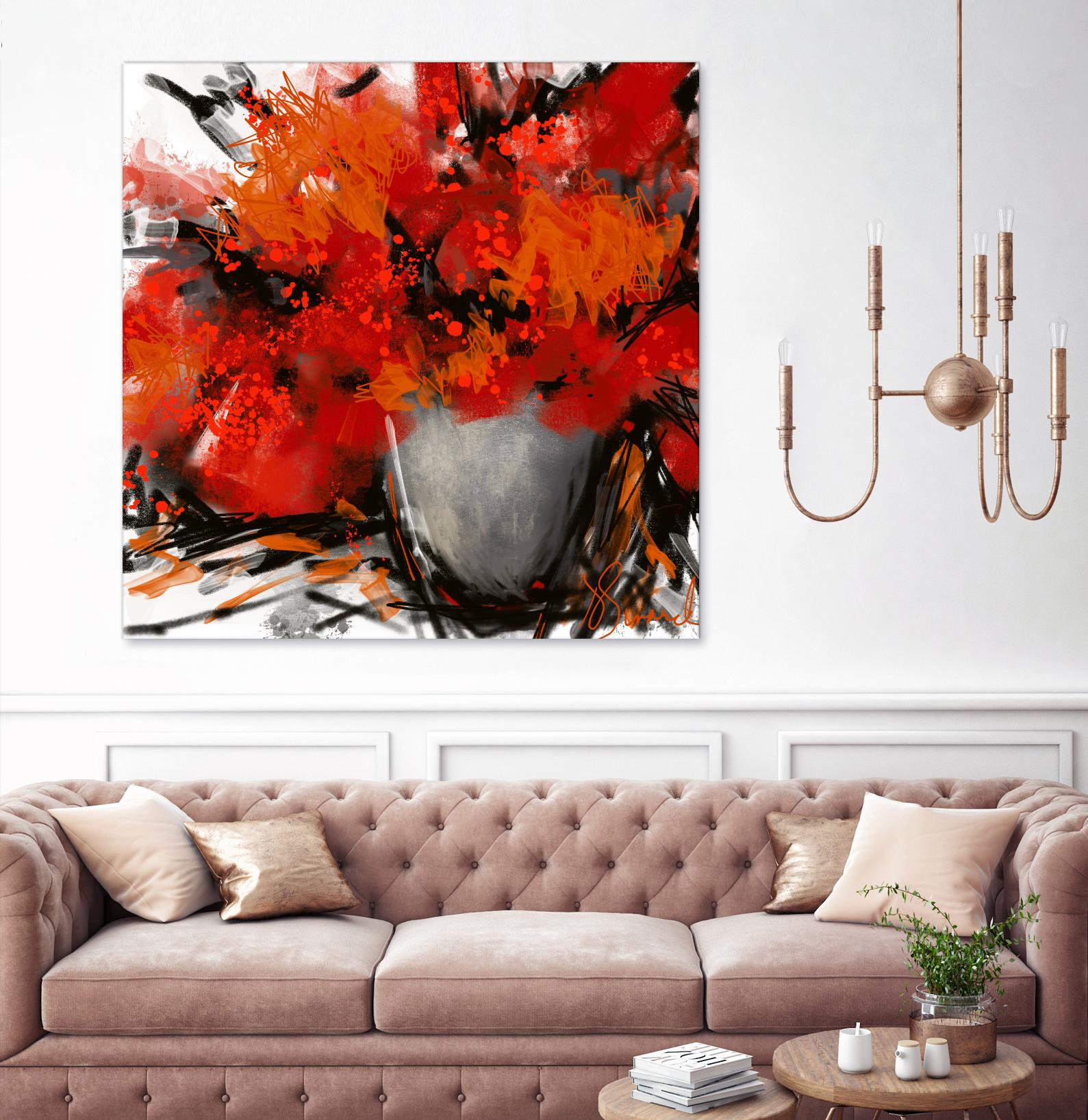 Tangerino by Doris Savard on GIANT ART - orange digital contemporary