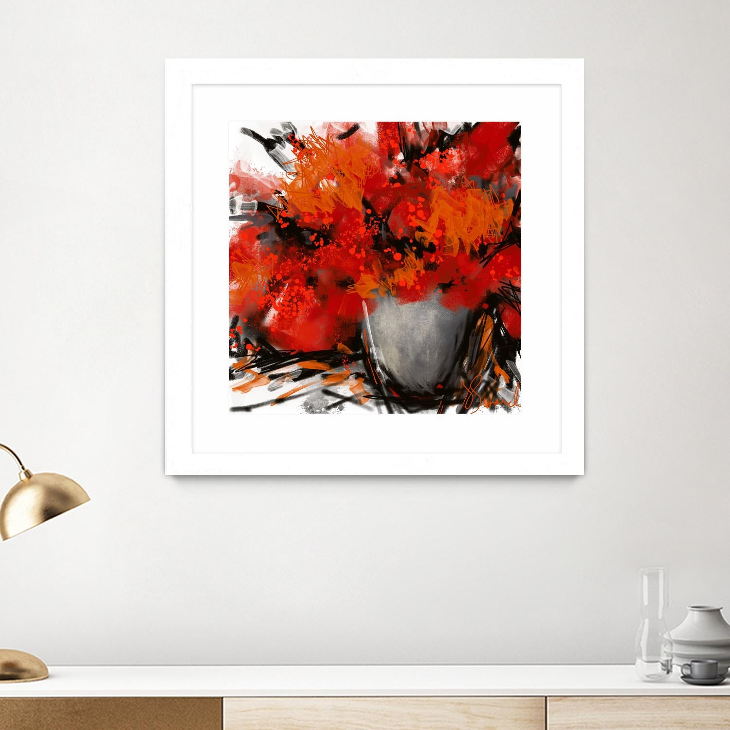 Tangerino by Doris Savard on GIANT ART - orange digital contemporary