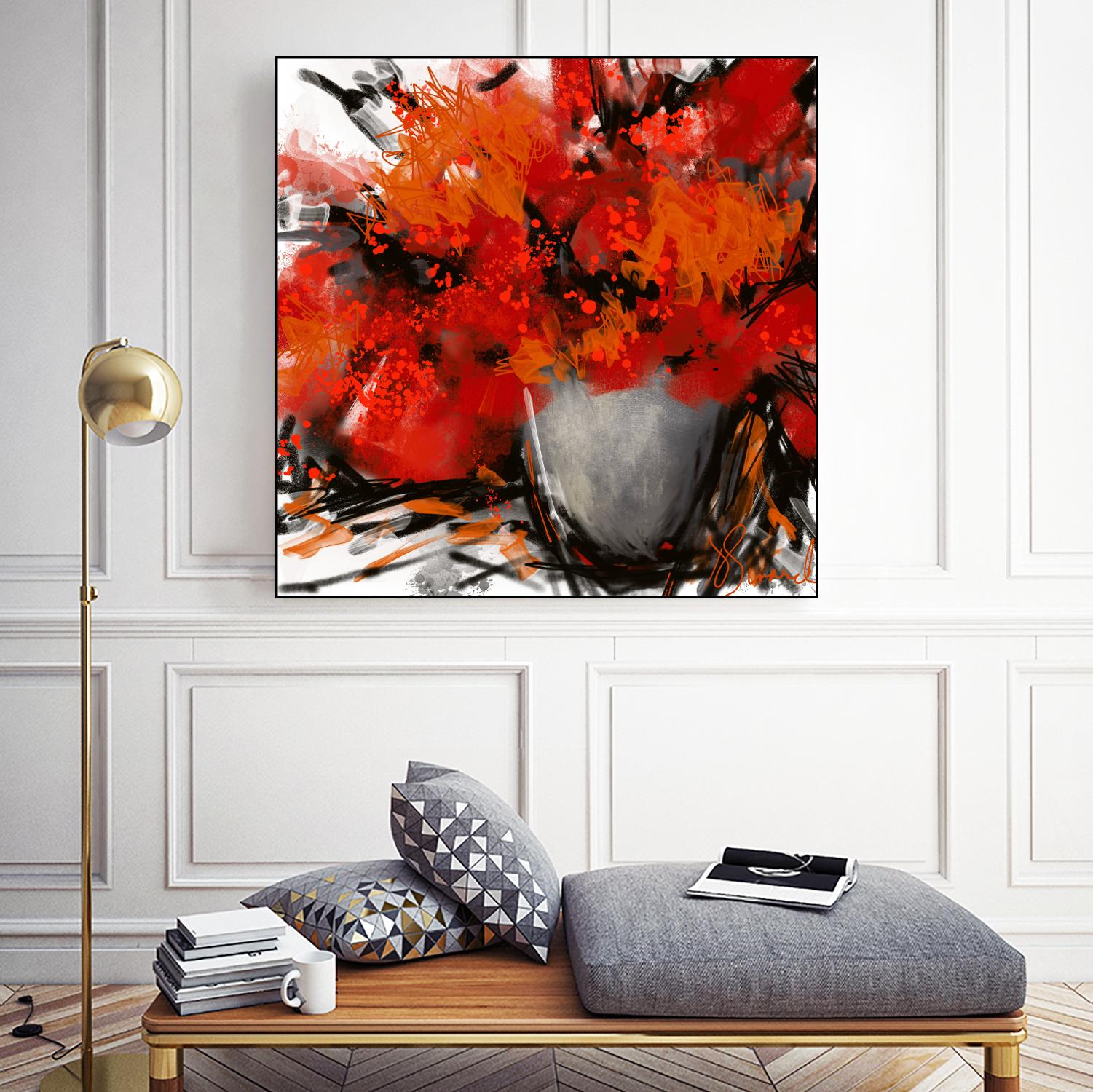 Tangerino by Doris Savard on GIANT ART - orange digital contemporary