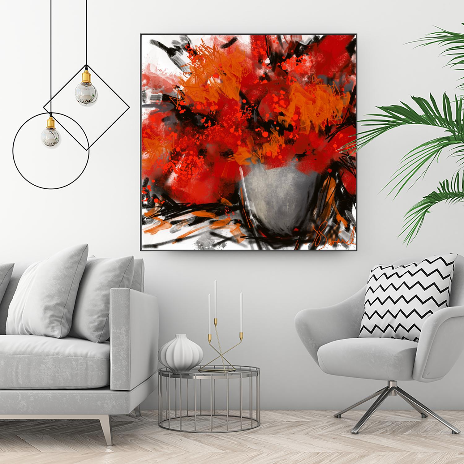 Tangerino by Doris Savard on GIANT ART - orange digital contemporary