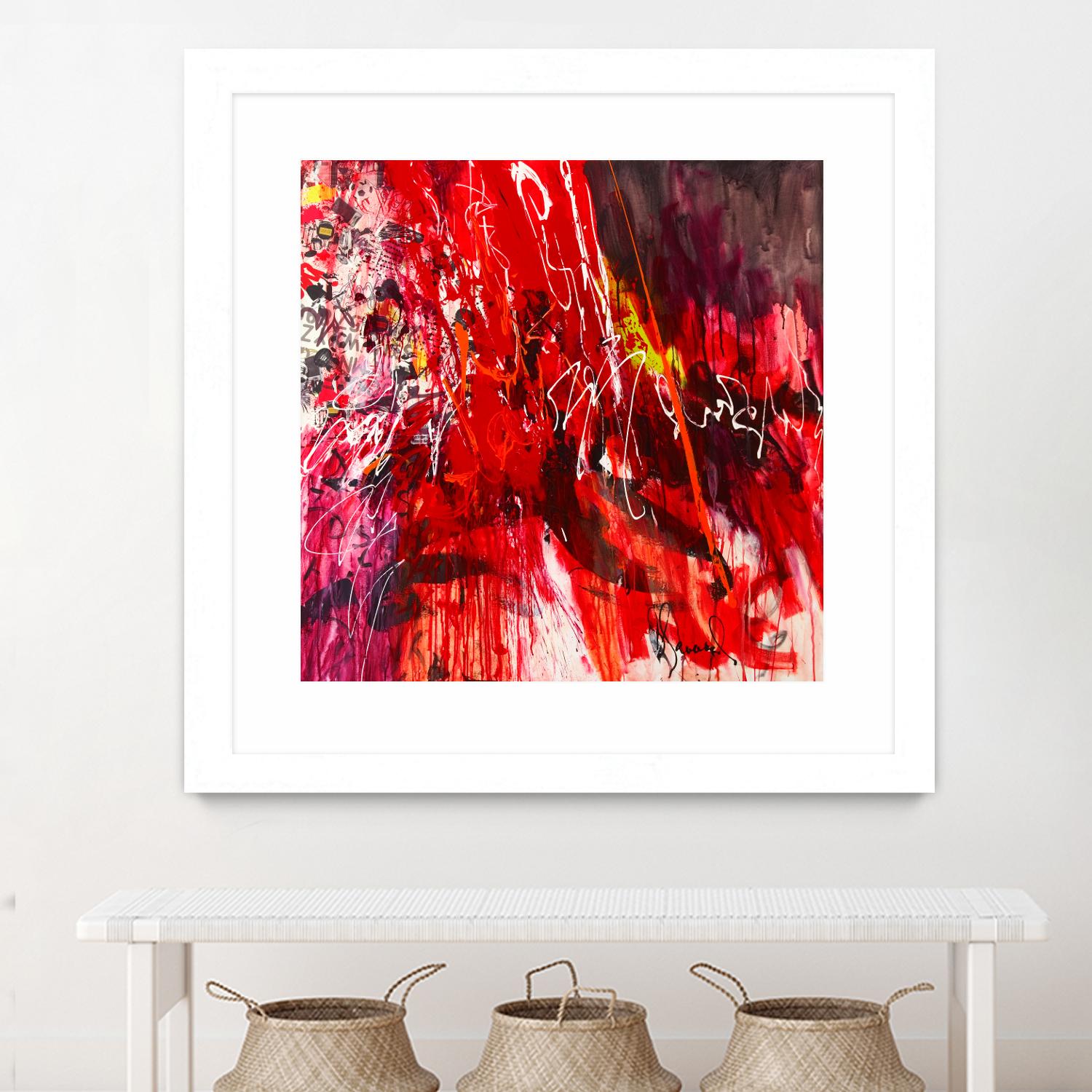 All that jazz by Doris Savard on GIANT ART - red abstract