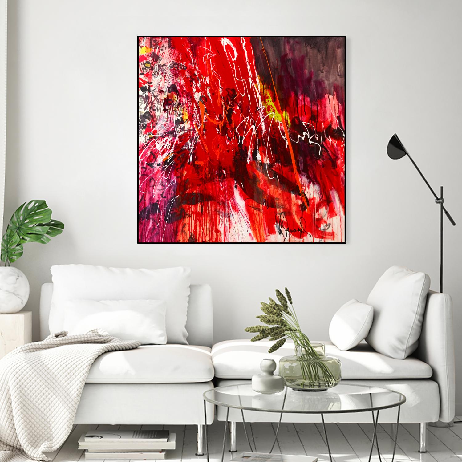 All that jazz by Doris Savard on GIANT ART - red abstract