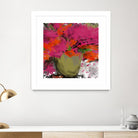 Summer time by Doris Savard on GIANT ART - orange flowers stylisé